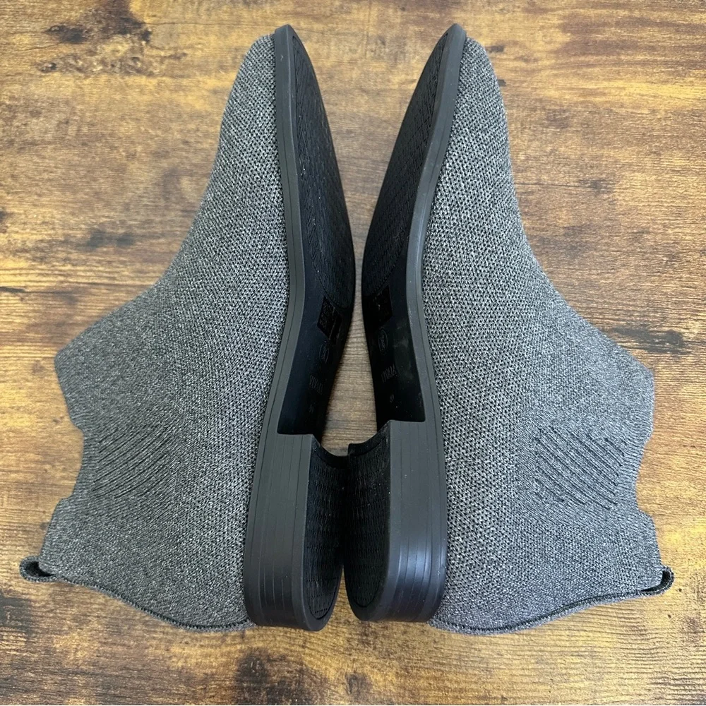 Vivaia Boots Gray 40 Chelsea‎ Ryan Square Toe Water Repellent Size 9 Stretch